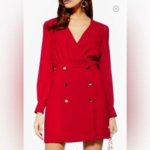 Topshop Double Breasted Blazer Minidress Size 6 fits like 2-4, size S